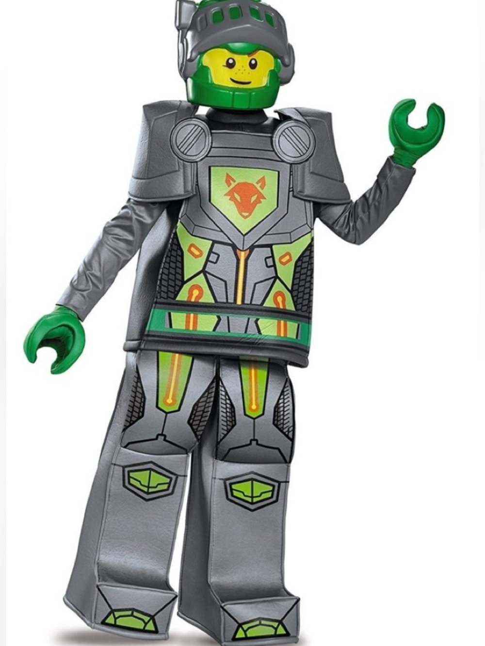 Lego Nexo Knights Green and Gray Knight Costume